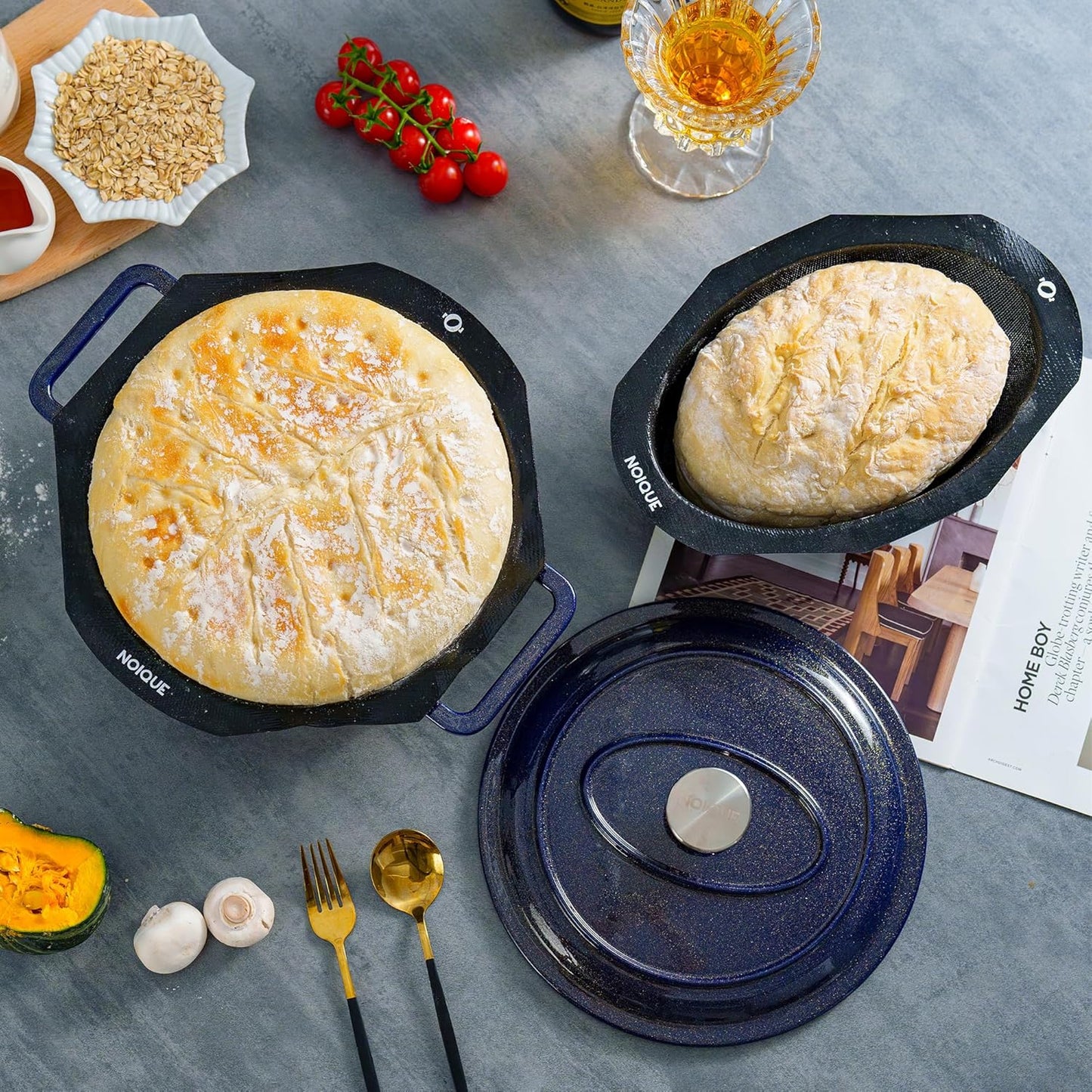Horno holandés hierro fundido esmaltado 4qt