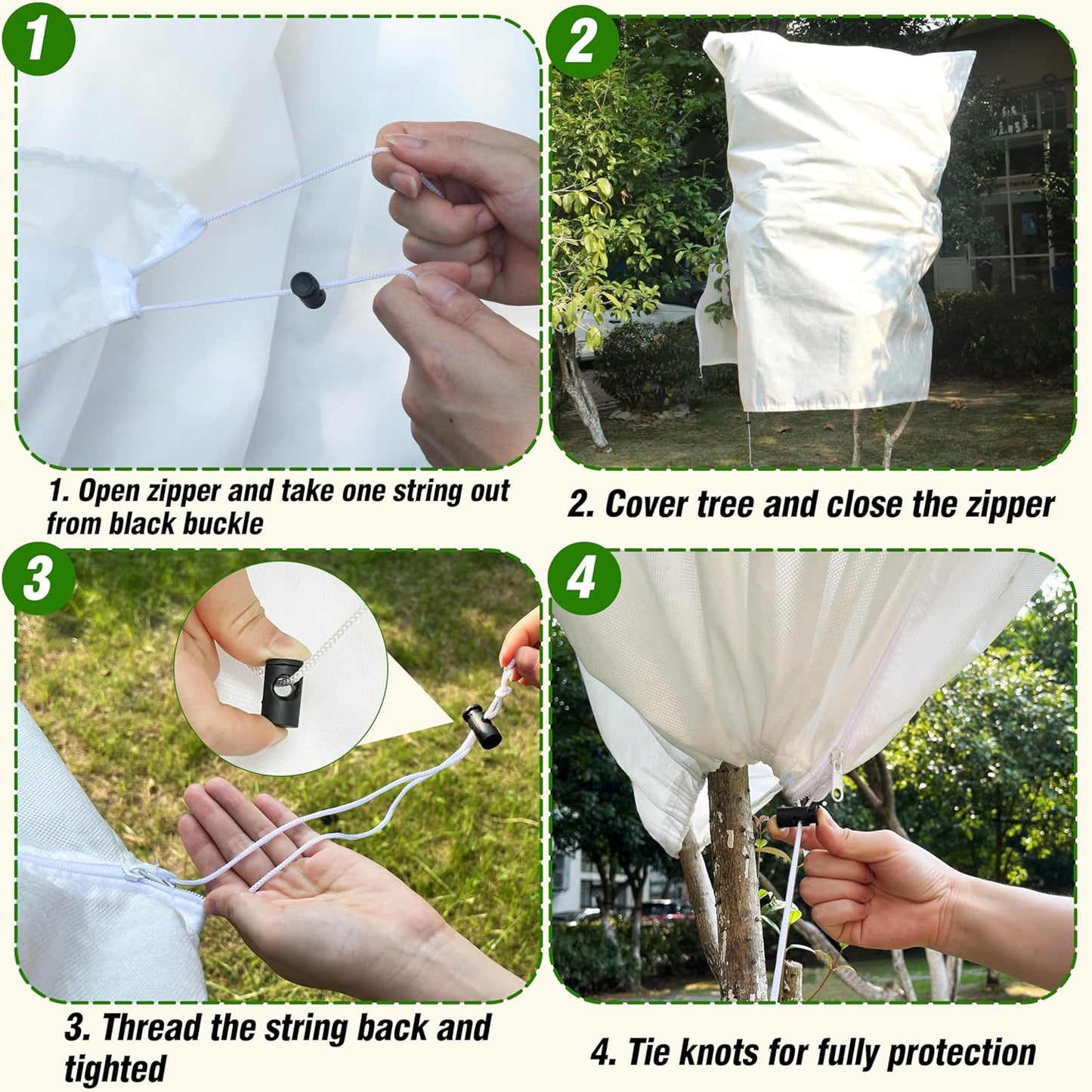 5 Manta Cubiertas Plantas 31x40pulg Invierno