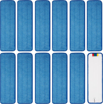 12 Pzas Almohadillas Microfibra Cabezal Mopa 17-18pulg