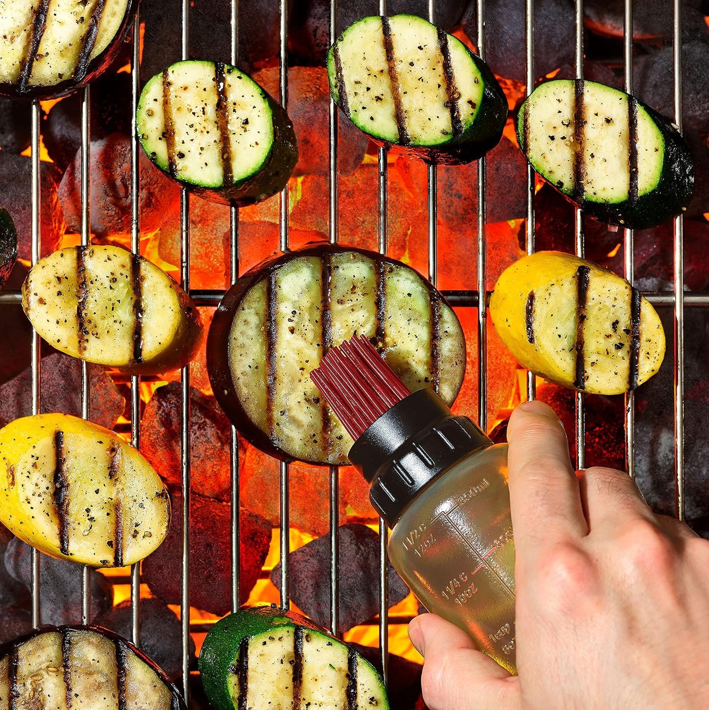Botella para untar herramientas asar parrilla