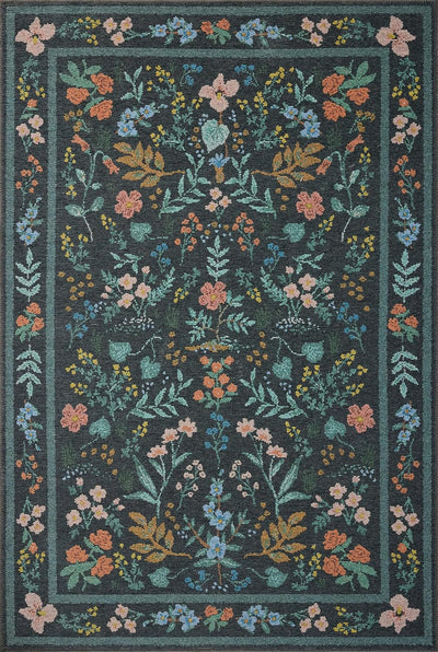 Alfombra redonda carbón 5x5ft