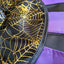 Sombrero bruja tela araña Halloween decoración duradera 48pulg