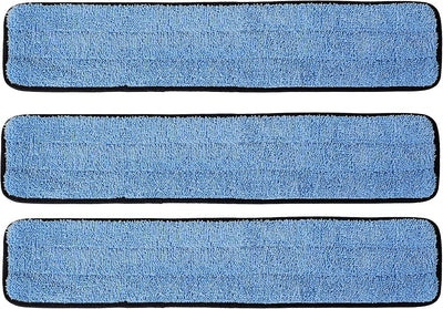 Almohadillas microfibra 24pulg para mopa plana set 3 azul